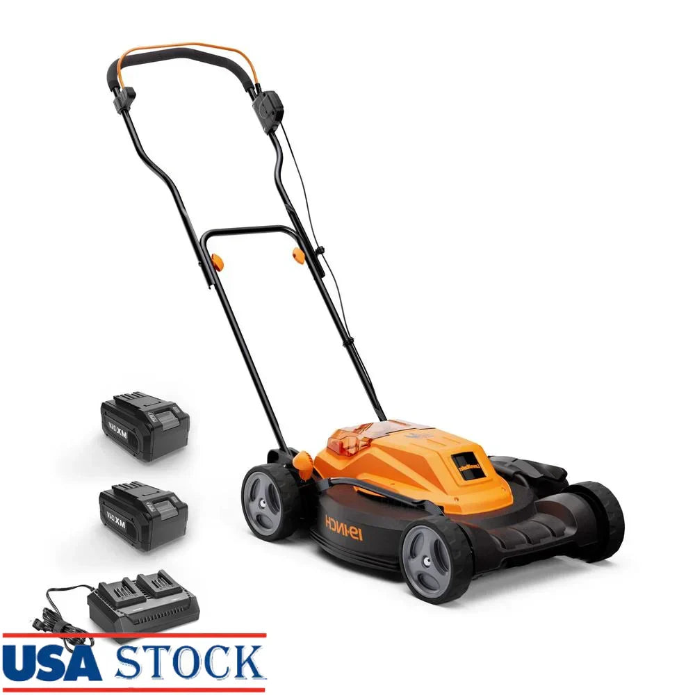 48V MAX* Cordless Mower Brushless 19-inch 2X24V MAX* Battery Dual Charger 6 Cutting Positions
