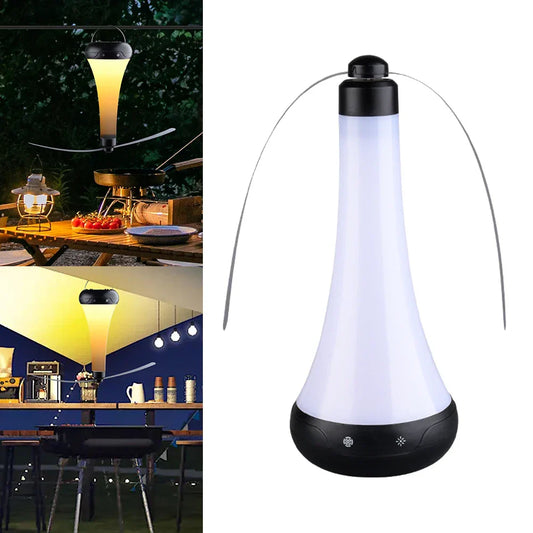 Fly Repellent Fan Light Hanging Fly Repeller With Soft Blades Desk Top Fly Repeller Lamp Keeps Flies Away For Camping Picnic