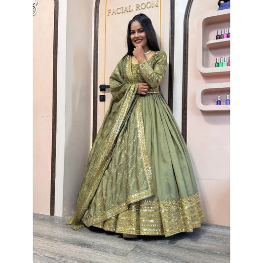 Gown Salwar Kameez Pakistan Indian Wedding Party Dress Polaroid Suit