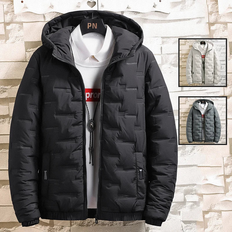 Men'S Thicken Bomber Jacket Œ Slim Fit Cotton Padded Streetwear Coat, Sizes Mœ5Xl