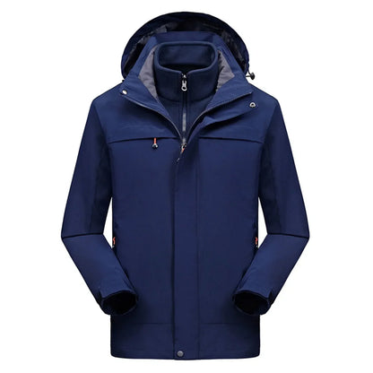 Winter Coats for Men's Wool Men's Medium Long Cotton Jacket Leisure Pocket Washed Cotton Tooling Cotton Winter Jacket for Men's Wool