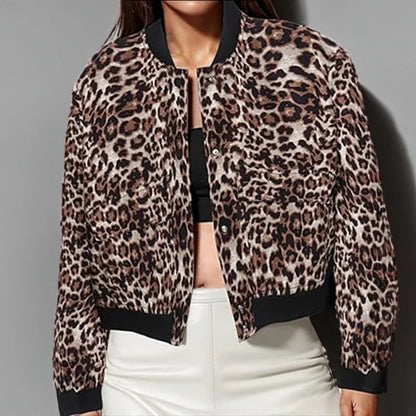 2024 Woman Bomber Jacket Coat White Autumn Winter Button Baseball Avia