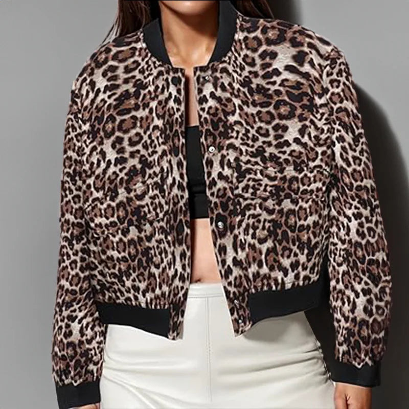 2024 Woman Bomber Jacket Coat White Autumn Winter Button Baseball Avia