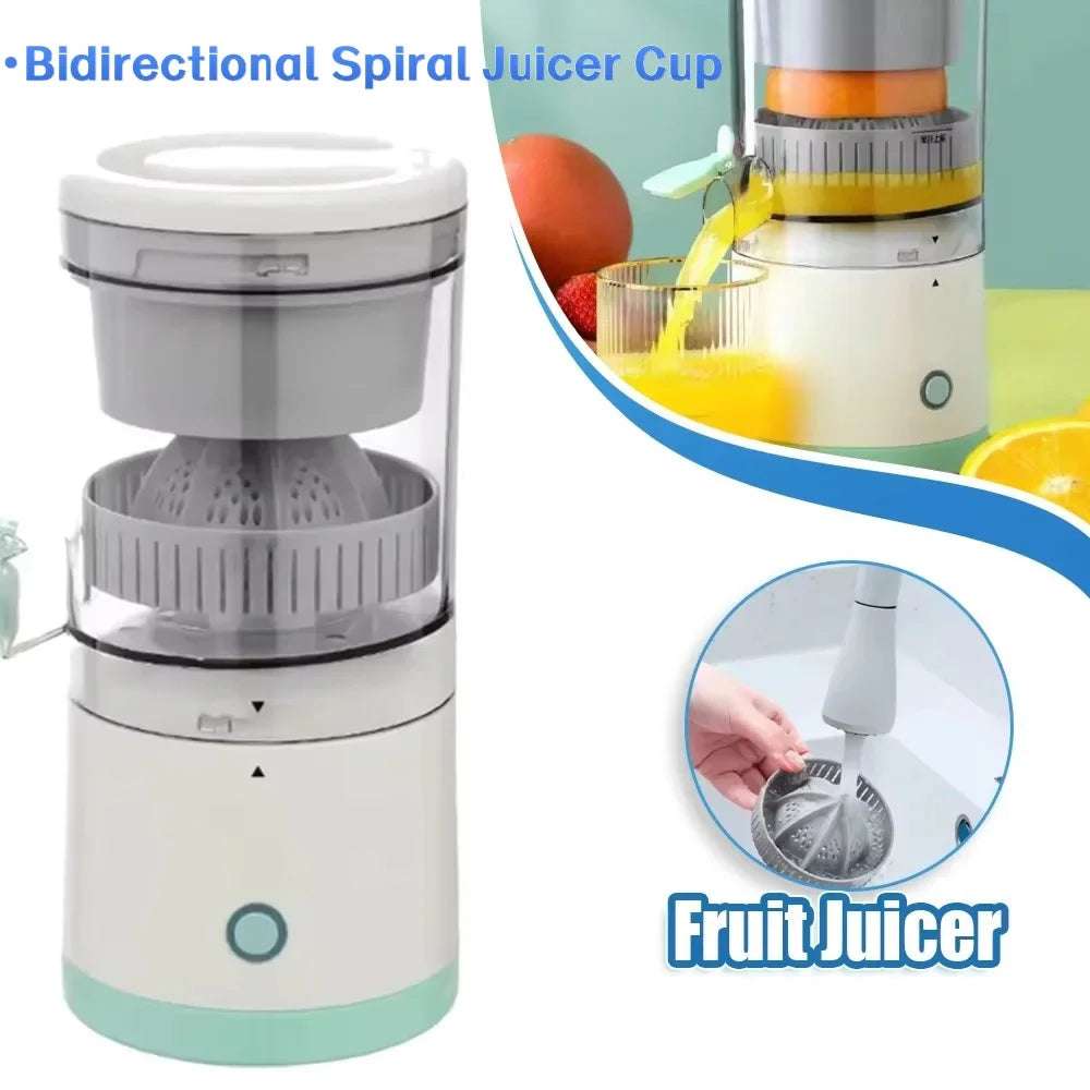 Electric Fruit Juicer Portable Single Auger Juicer Fruit Squeezer Usb Charge Orange Lemon Fruit And Vegetable Juice Extractor