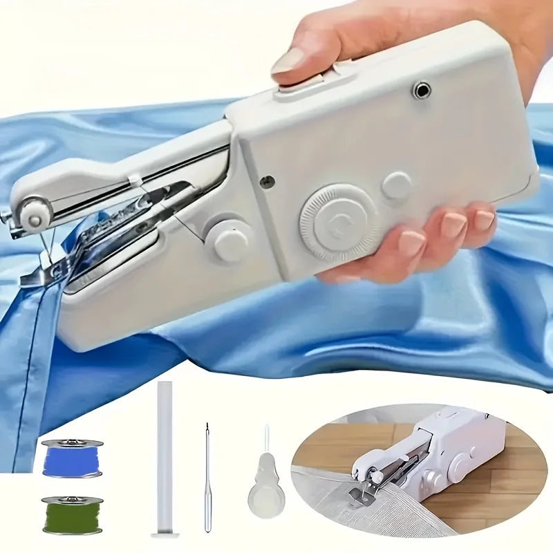 Portable Mini Electric Handheld Sewing Machine, Easy-Use For Beginners Adults, Home Travel Diy Quick Mending Crafts