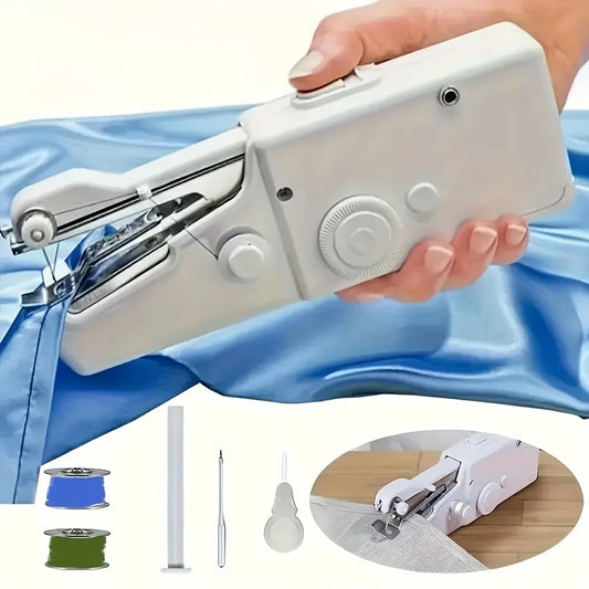 Portable Mini Electric Handheld Sewing Machine, Easy-Use For Beginners Adults, Home Travel Diy Quick Mending Crafts