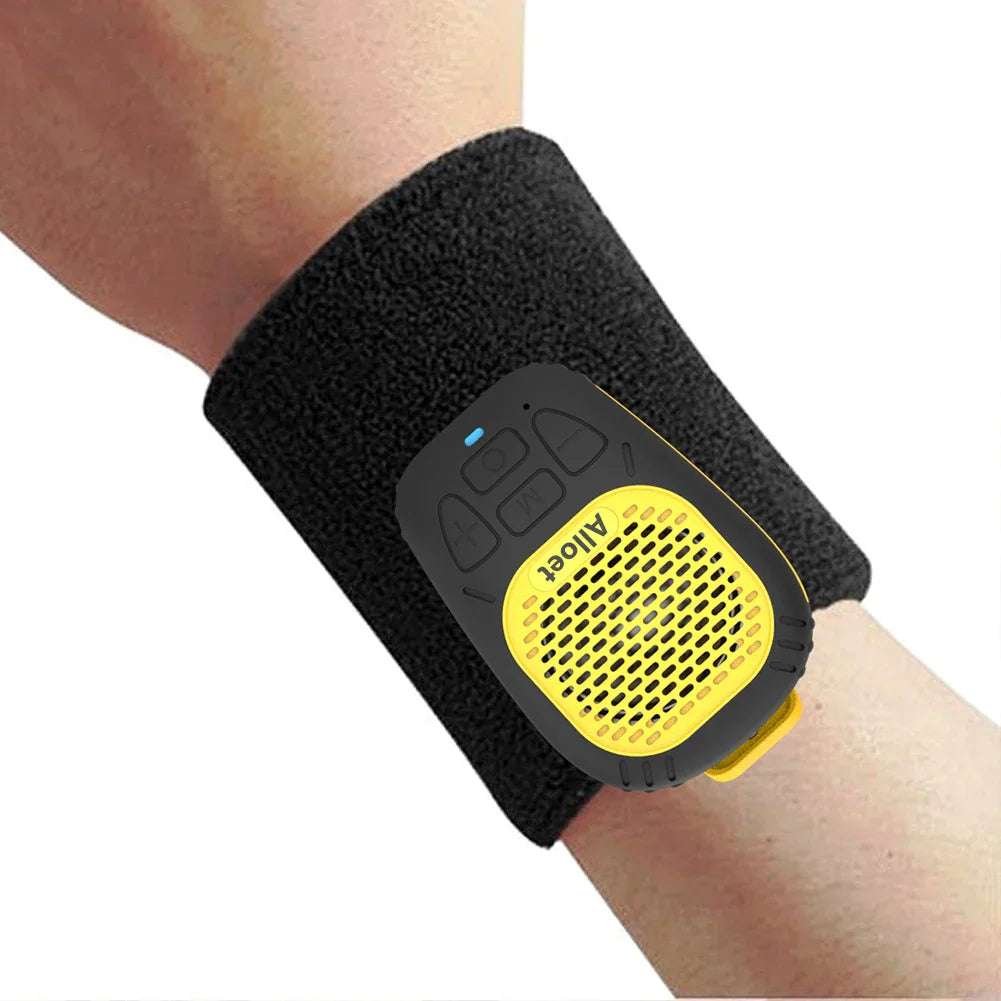 Wearable Bluetooth-Compatible Speaker Waterproof Magnetic Clip-On Wireless Portable Speaker W/ Mic Hands-Free Music/Call