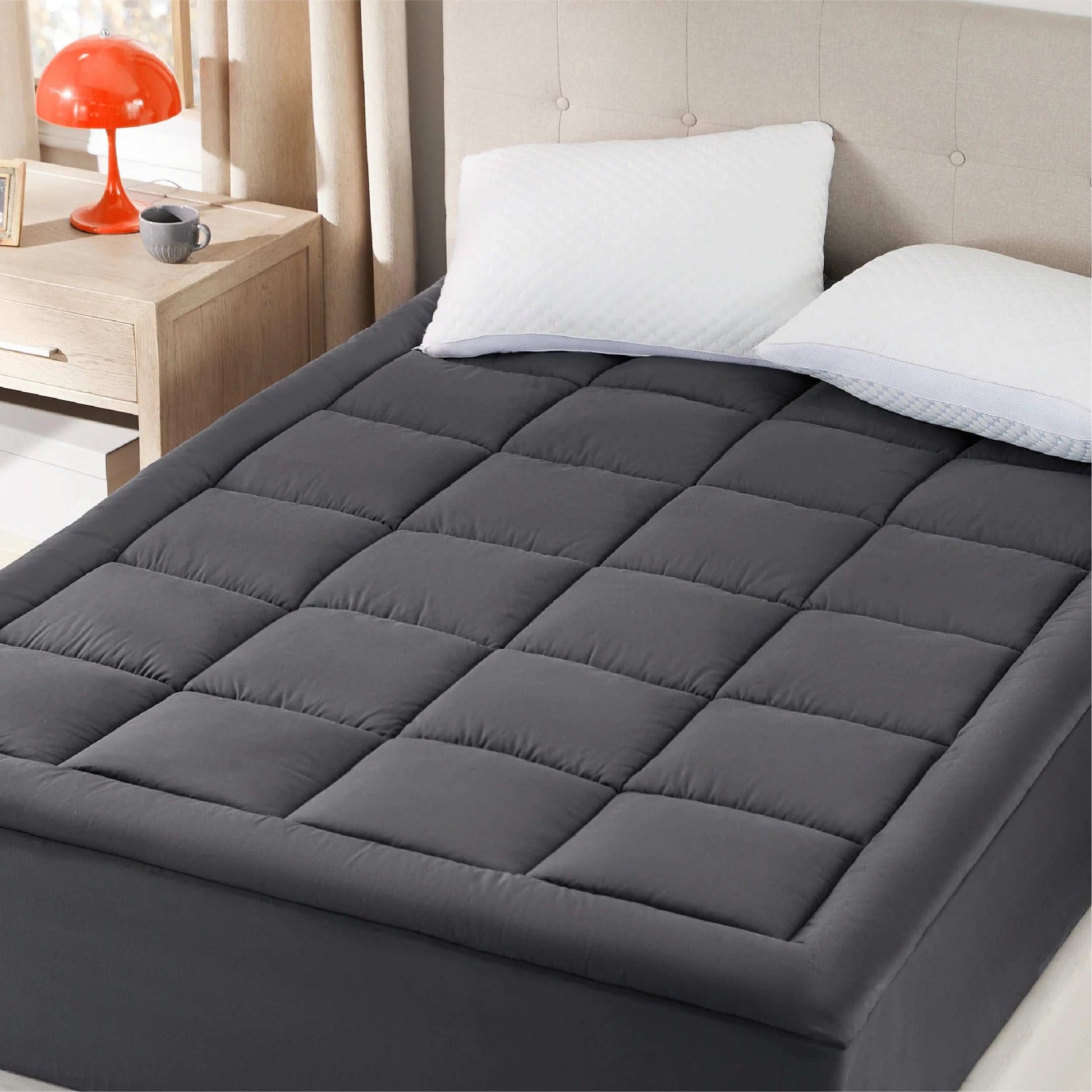 Bedsure Mattress Pad - Breathable Cotton Mattress Topper, Quilted Fitted Mattress Cover With Deep Pocket Fits 8-21 " Mattress