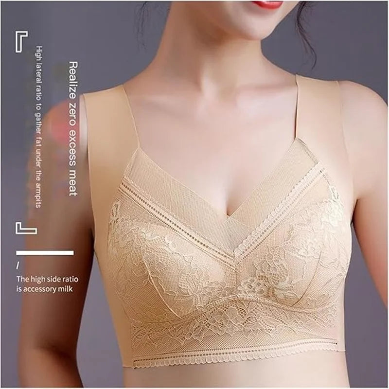 Ice Silk Seamless Intimates, Women's Summer Thin,  Back Intimates, Women's Intimates, Push-Up Anti-Sagging Sports Bra, Slimming Intimates