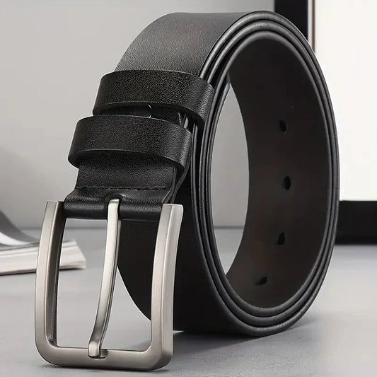 Genuine Leather for Men's High Quality Men's belts Alloy Pin Buckle Adult Brand Jeans Business Casual Waist Male Strap Brand
