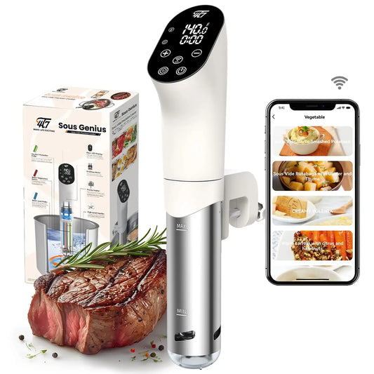 Sous Vide Machine with Wifi, Smart App, Home Cooking Sous Vide Cooker, Immersion Circulator