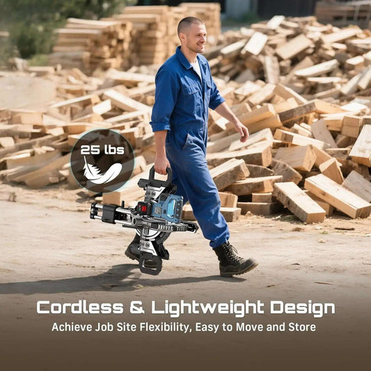 Seesii Sliding Compound Miter Saw 8'' Cordless Power Miter Saw with Laser Guide Single Bevel 45   Wood Cutting Sliding Saw