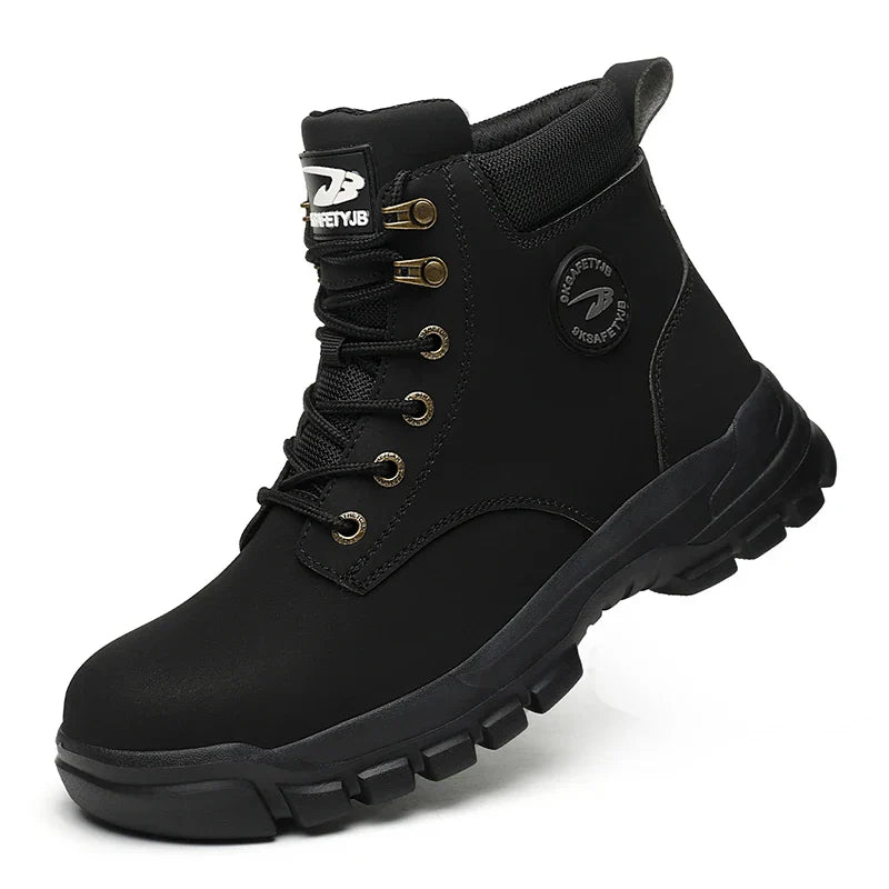 Men Safety Shoes Protective Sneakers Steel Toe Cap Anti-smash Work Sho