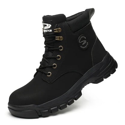 Men Safety Shoes Protective Sneakers Steel Toe Cap Anti-smash Work Sho