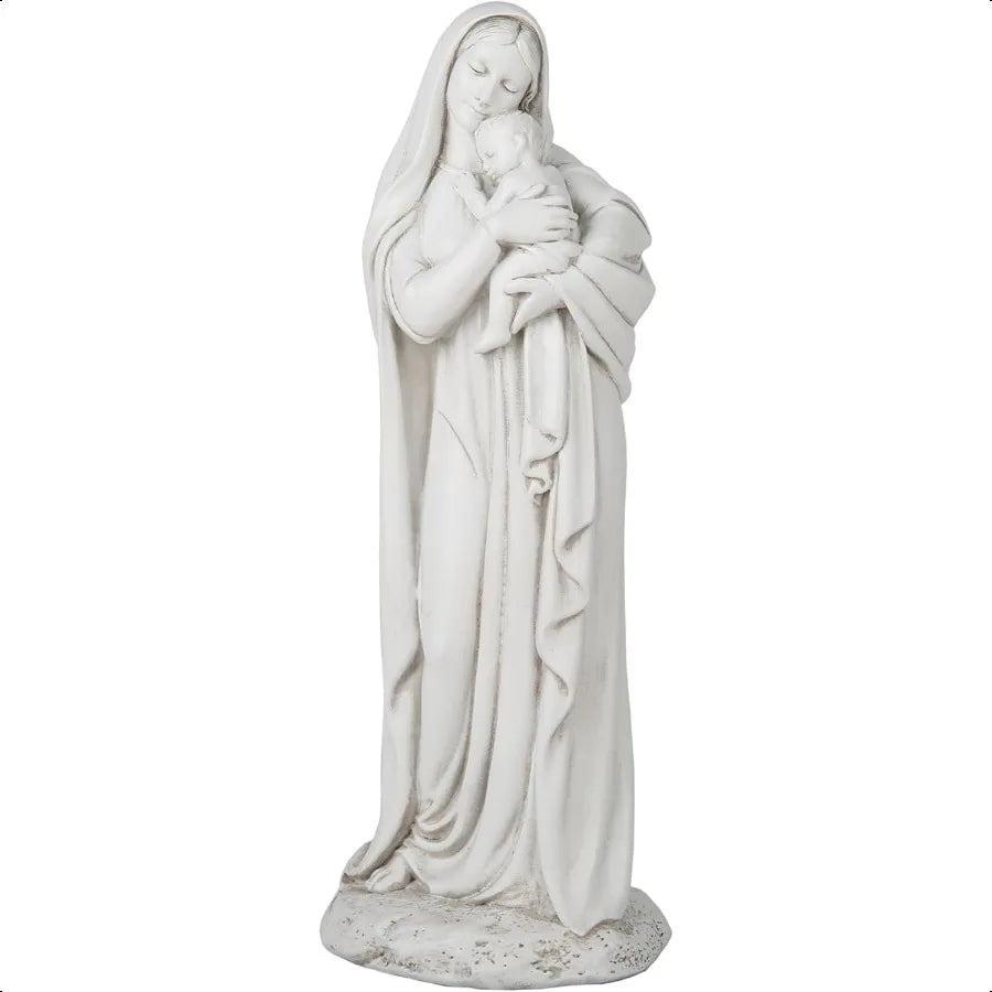 Madonna and Child Statue 7 "es Madonna Figurines Catholic Home Decor Hand Painted Blessed Mother Virgin Mary Statue Renaissa