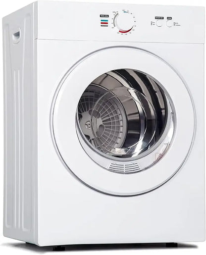 Euhomy Compact Dryer 1.8 Cu. Ft. Portable Clothes Dryers With Exhaust Duct With Stainless Steel Liner Four Function Small Dryer