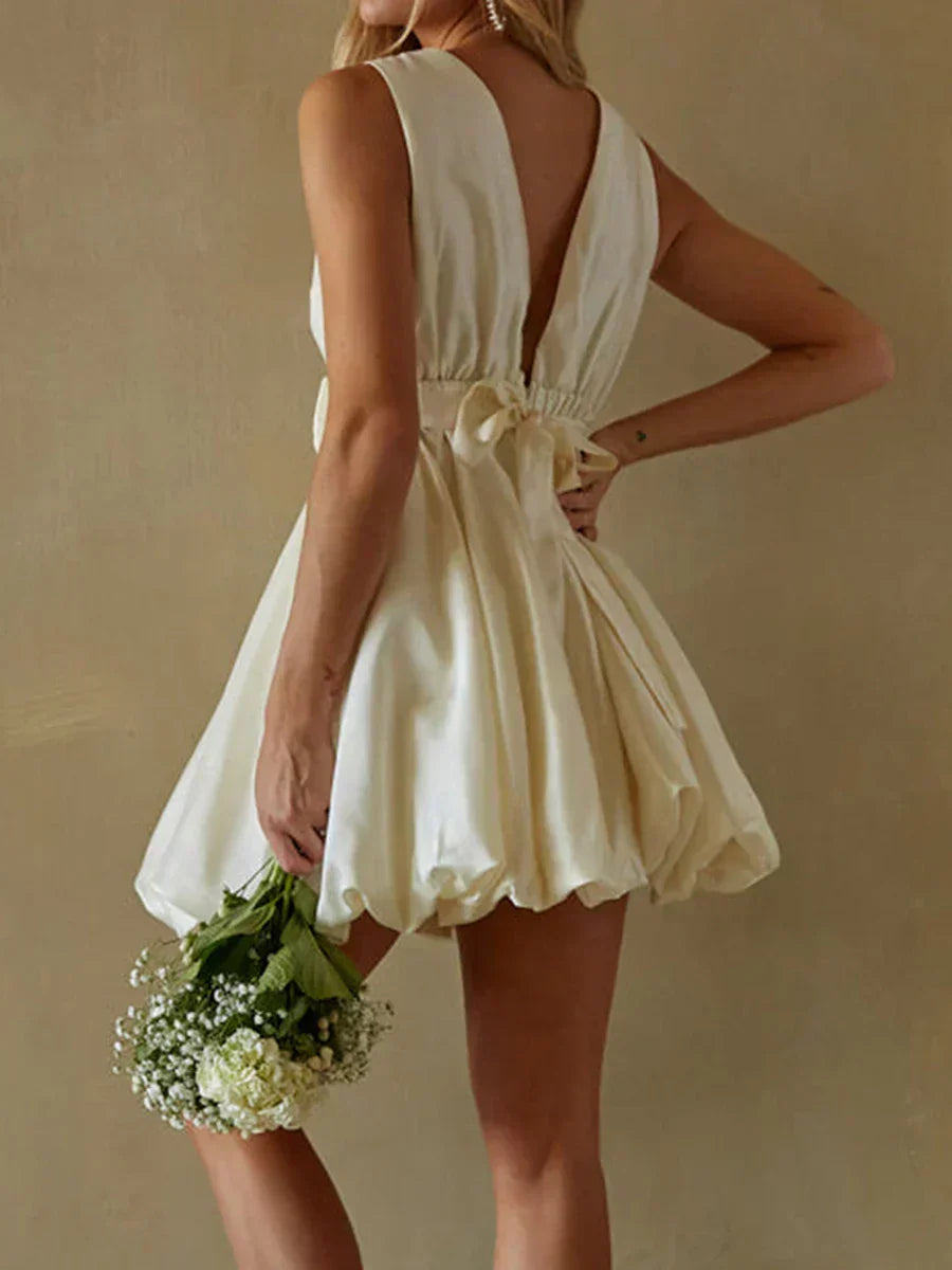 Lace Off Shoulder Mermaid Dress With Ruffle Hemline And Bow Belt For Prom Evening Cocktail Wedding Party