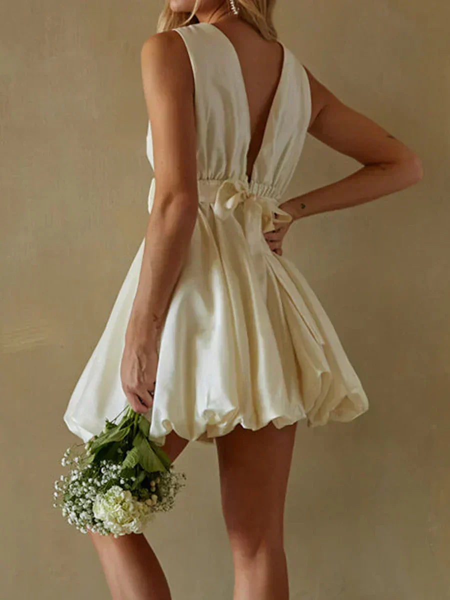 Lace Off Shoulder Mermaid Dress With Ruffle Hemline And Bow Belt For Prom Evening Cocktail Wedding Party