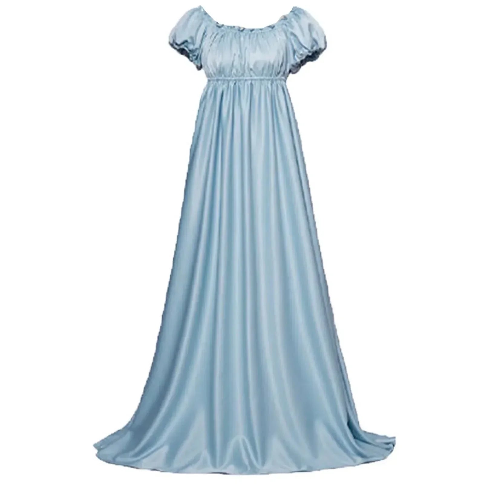 Women Maxi Dresses Crewneck Pleated Dress Court Costume Wedding Swing Dress New In Dresses Vestidos De Verano Maxi Dress