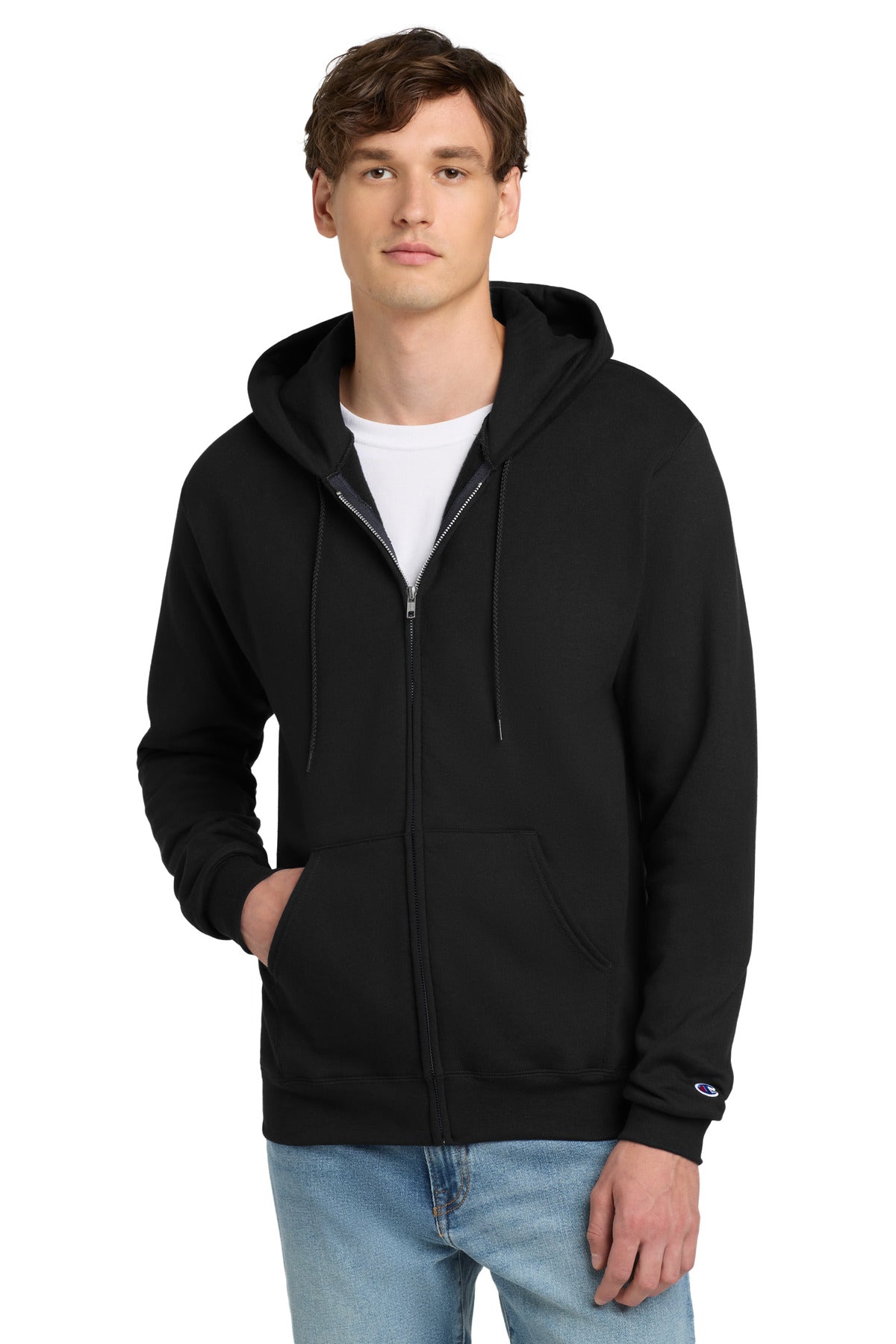 Champion Powerblend Full-Zip Hoodie. S800