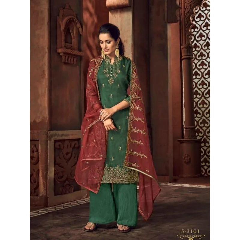 Indian Beauty Designer Salwar Kameez Sets Up for A Party in Pakistan Wearing A Palazzo Dress