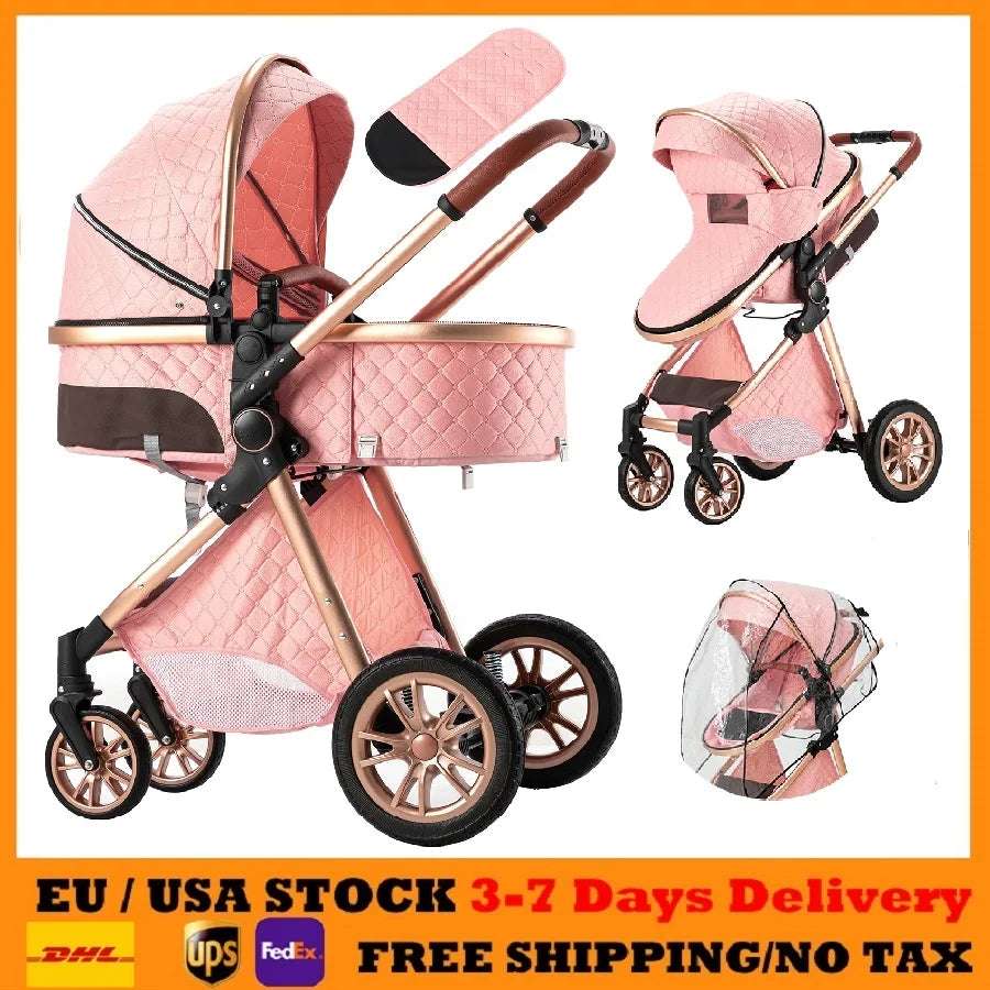 Stroller Buggies Strollers Baby Car Light Baby Stroller Travel System Newborn Baby Pram for Baby Accessories with Raincover