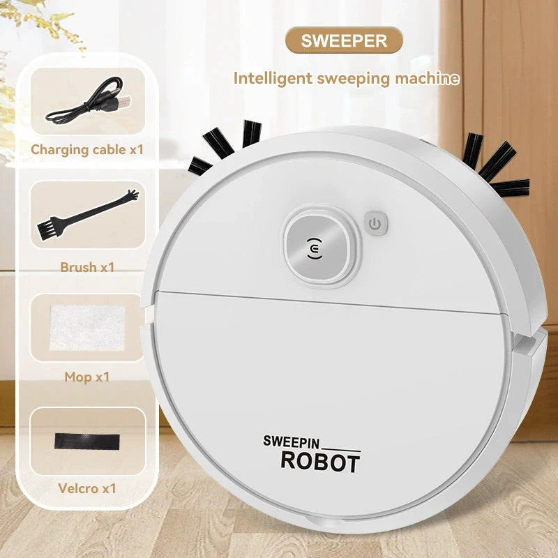 4000Pa Robot Vacuum Cleaner 3-In-1 Sweeping Mopping Robot Strong Suction Quiet Auto Cleaner For Home Dust Pet Hair Floors & Rugs