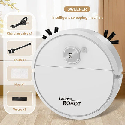 3-In-1 Robot Vacuum Cleaner 4000Pa Strong Suction Smart Sweeping Mopping Robot For Home Floor Dust Pet Hair Quiet Auto Cleaning