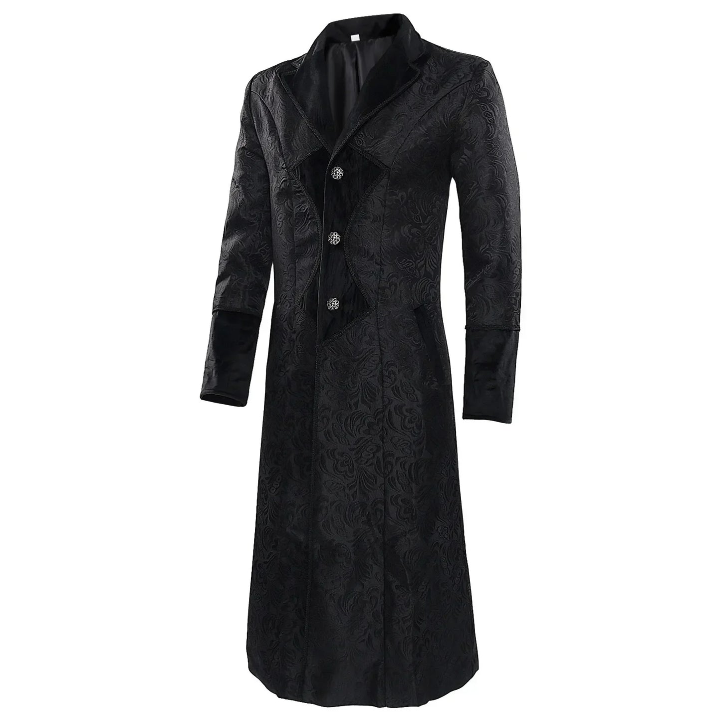Men'S Wool Blend Trench Coat “ Long Sleeve Slim Fit Gentleman Coat With Detachable Hood, Black