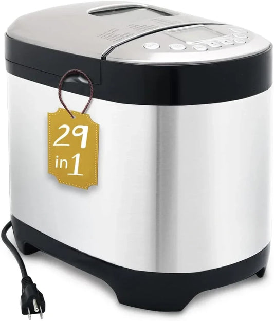 HOME.29-in-1 Smart Bread Maker with Gluten-Free Settings and Homemade Cycle