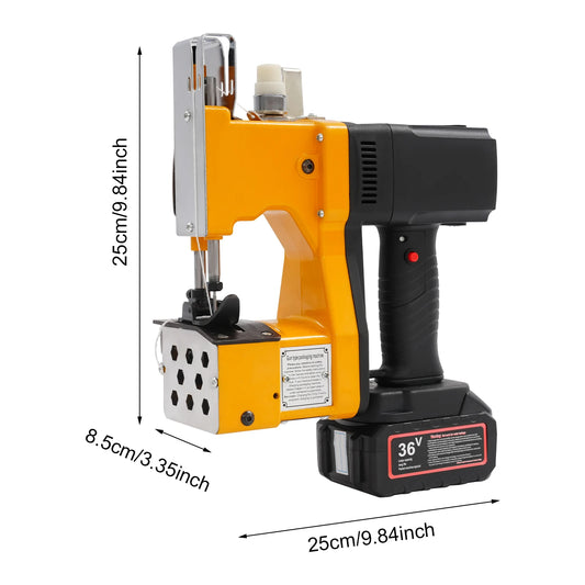 36V Cordless Portable Bag Sewing Machine, High Speed Bag Sealing Machine, Electric Bag Stitching Machine For Grain Industry