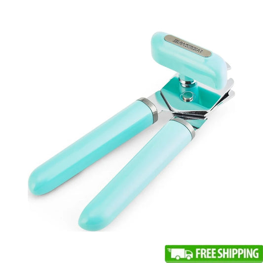 Professional Stainless Steel Can Opener Ergonomic Handle EasyTurn Knob Sharp Blade Durable Kitchen Gadget Essential Tool Cooking