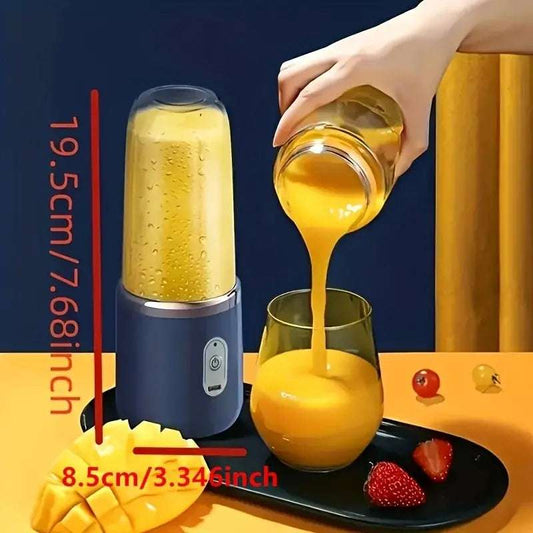 Portable Blender Bottle Electric 6 Blades Multifunction Juice Blender Fresh Juice Smoothie Blender Ice Crushcup Food Processor