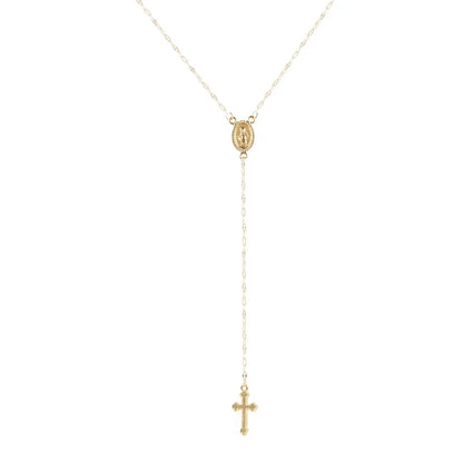 Sumeng Vintage Christian Cross Bohemia Necklace – Religious Rosa Style 2024