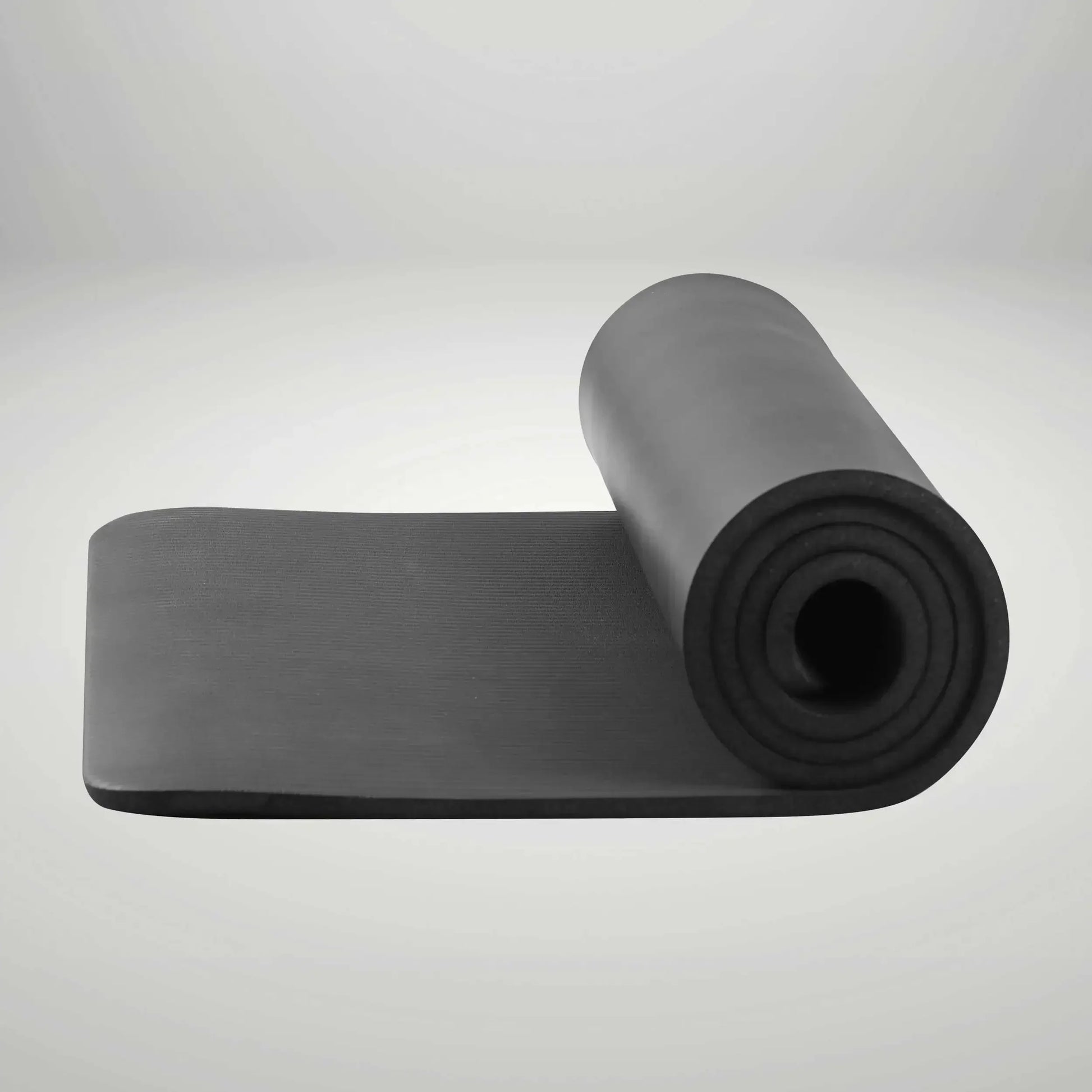 All-Purpose 12mm Thick Exercise Mat, 72x24 " NBR Foam, Non-Slip Yoga Mat with Carry Strap, for Home Gym, Fitness, Black