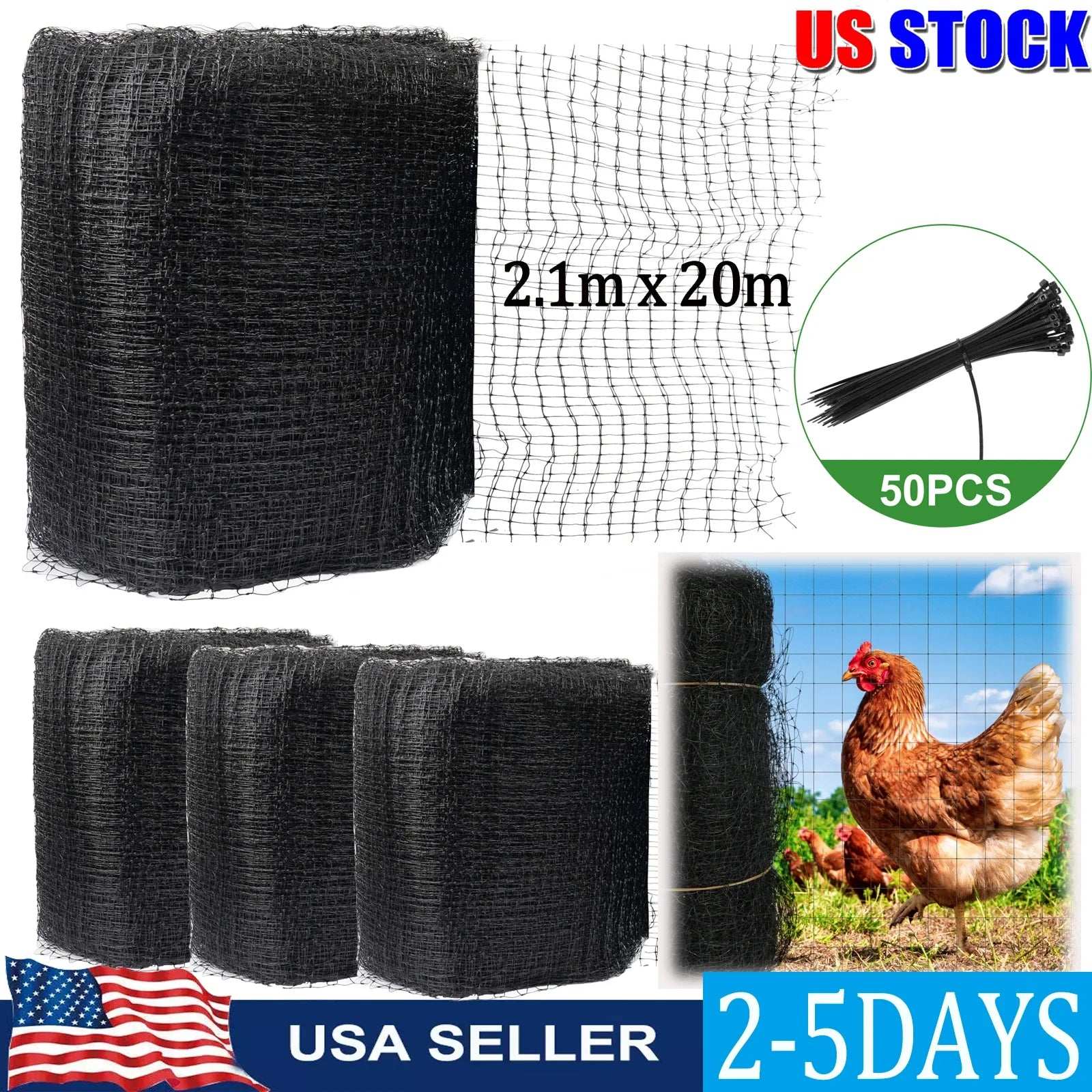 20m Bird Netting Reusable Protective Garden Netting Deepr Plant Protection Extra Strong Woven Mesh Animal Fencing for Fruits Tree
