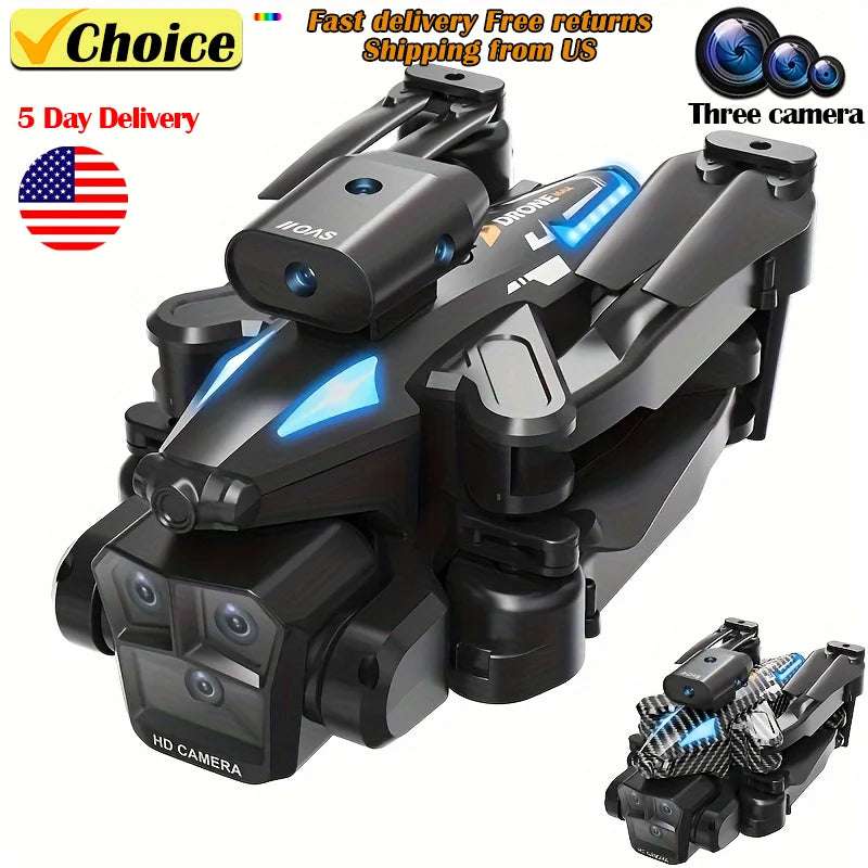 C10 RC Drone 4K  Three Camera HD Obstacle Avoidance Dron Wifi FPV Quadcopter Remote Control Aircraft Helicopter Toys