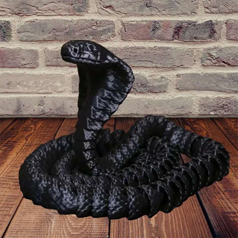 3D Printed Snake Serpent Figures Desk Accessories for Boy 3D Printed Dragon Room Desktop Ornament Office Accessories Figurines