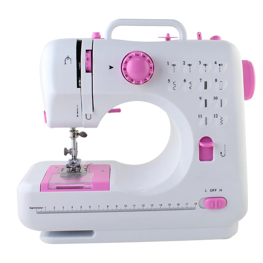 Mini Portable Electric Sewing Machine 12 Built-In Stitches For Home Travel Diy For Household