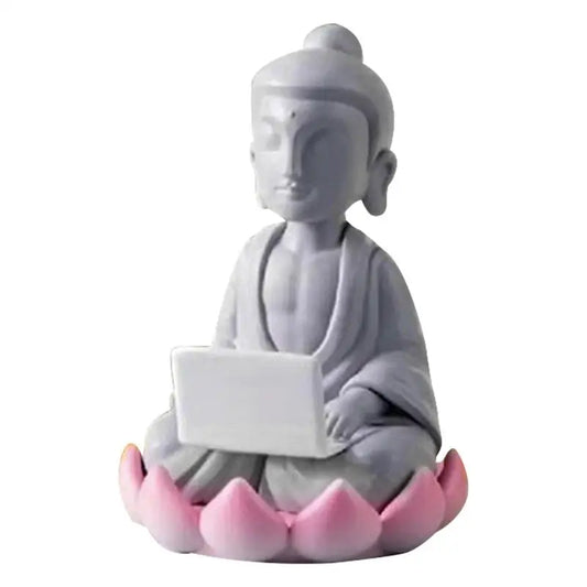 Buddha Statue Decor Artistic Small Buddha Figurine Decorative Sculpture Indoor Statue  Home Bookshelf Sculpture