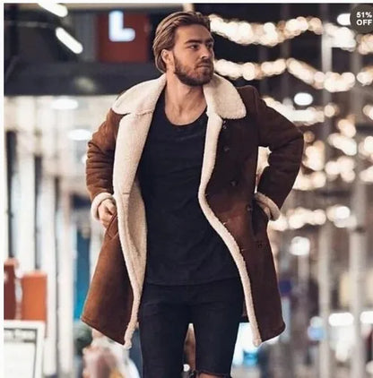 2025 New Men's Clothing Fashion Loose Men's Jackets Winter Polar Fleec