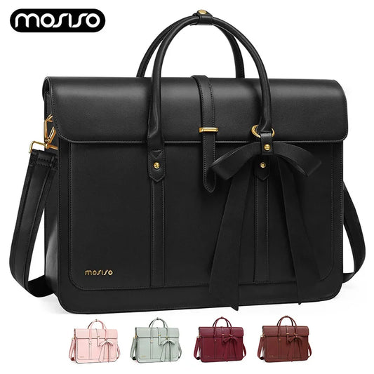 15 15.6 16 inLaptop Bag for Women MacBook Air Pro M3 M2 M1 HP Dell Asus Notebook PU Leather Computer Shoulder Bag Backpack