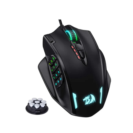 Redragon M908 Backlight Led Usb Wired Gaming Mouse 18 Programmable Mouse Buttons 12400 Dpi