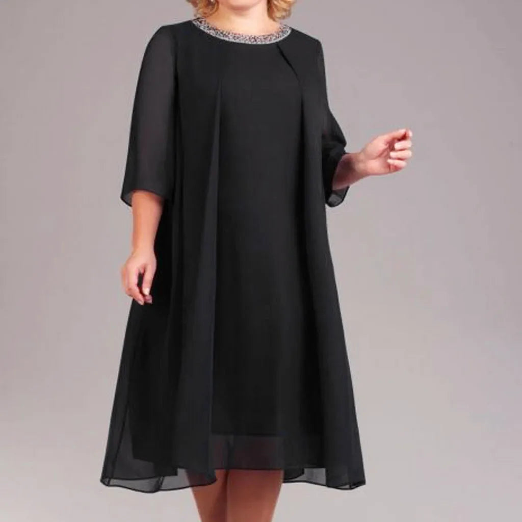 Dresses For Women 2022 Wedding Guest Plus Size Sequin Short Midi Dress