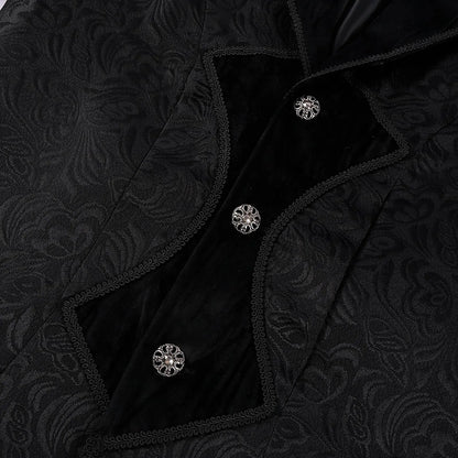 Men'S Wool Blend Trench Coat “ Long Sleeve Slim Fit Gentleman Coat With Detachable Hood, Black