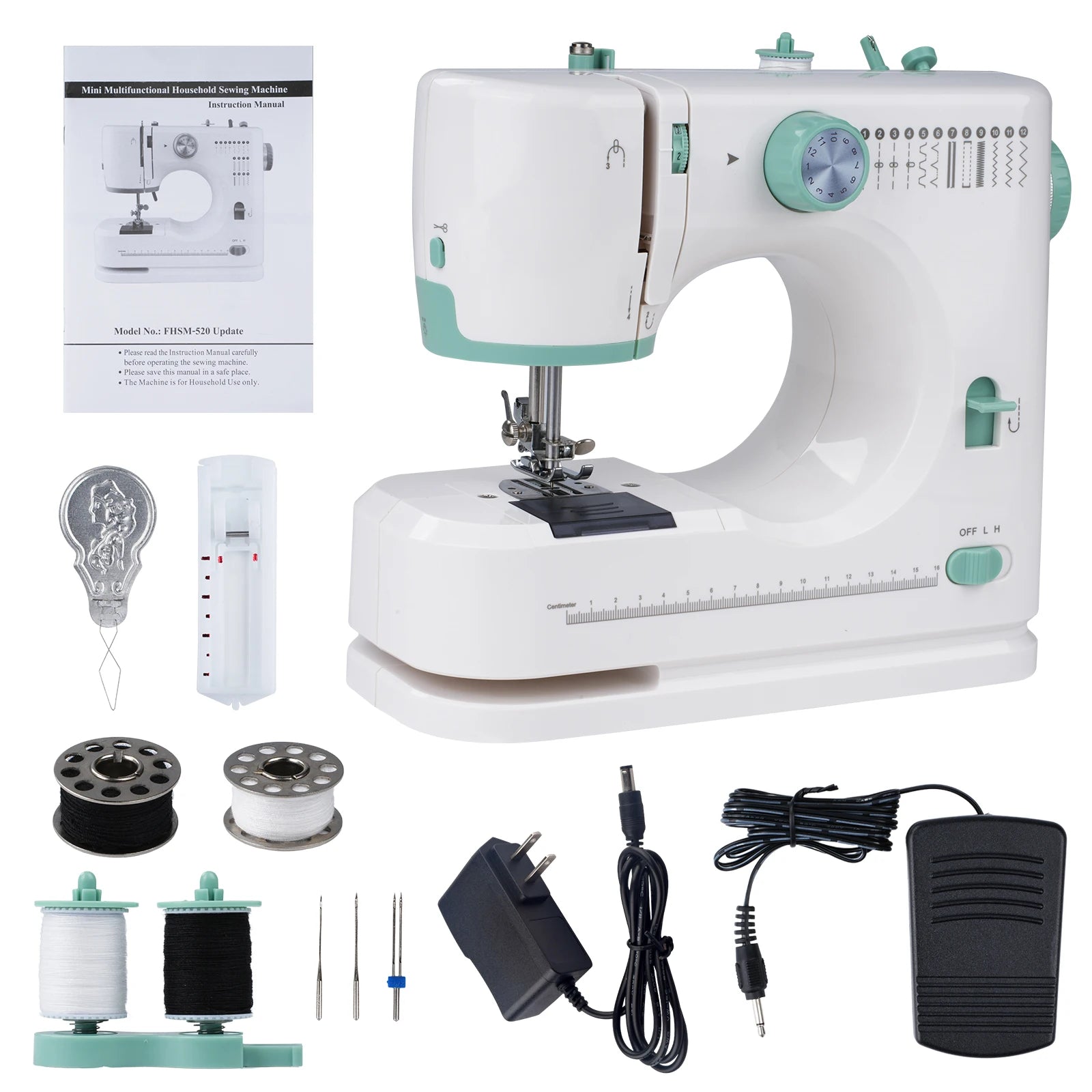 12 Stitches Mini Sewing Machine Multifunctional Household Sewing Machine With Foot Pedal Us High Quality Exquisite Gift