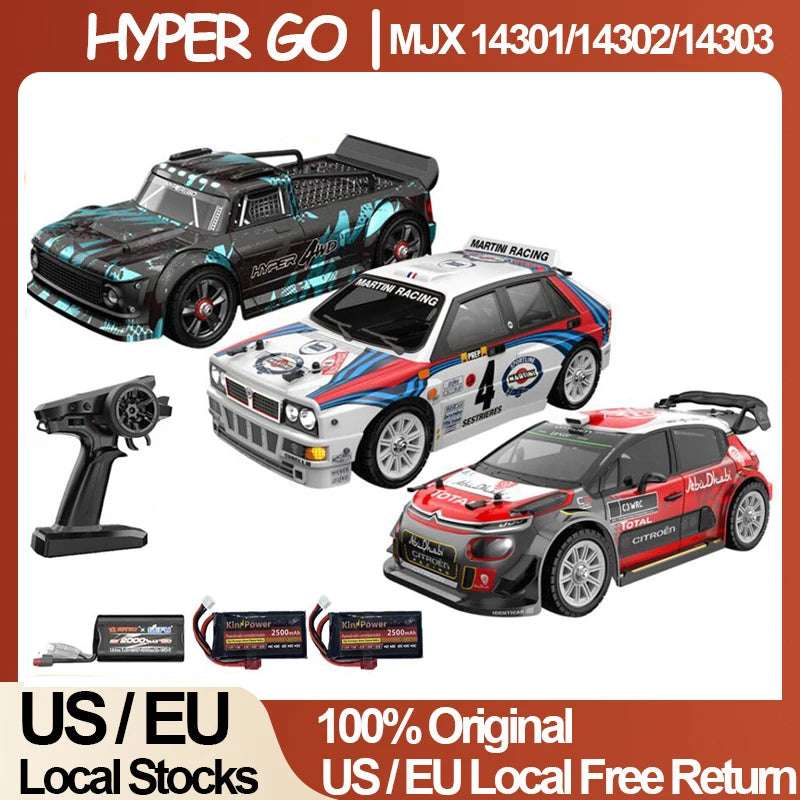 MJX 14301 14302 14303 1/14 RC Car 55km/h Brushless HYPER GO 2.4G Remote Control 4WD Off-road High Speed RC Car Truck Hobby Toy