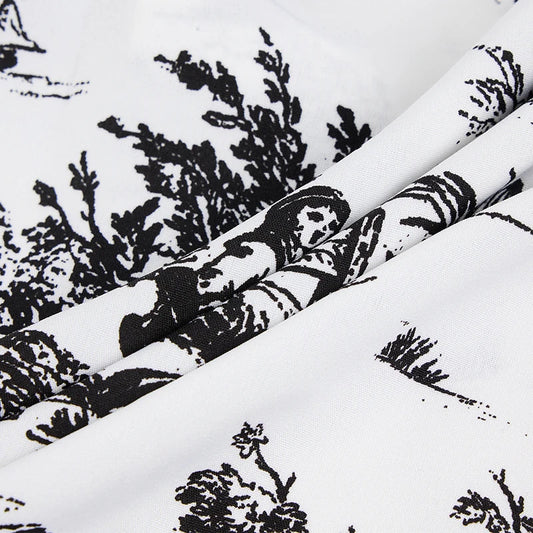 Menummer T-Shirt with Retro Print and Button Detail Perfect for Casual Beach Days and Streetwear Fashion