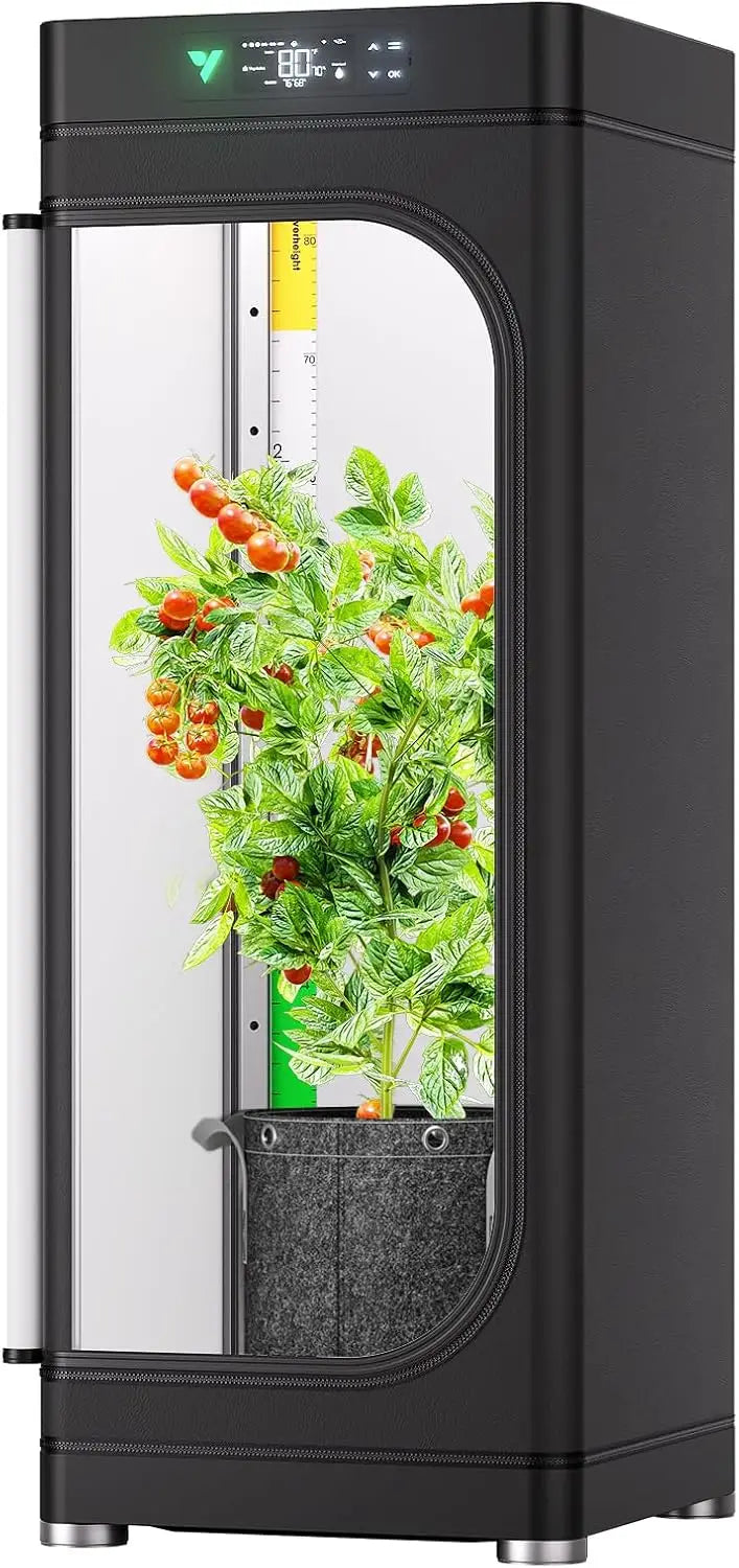 All-In-One Smart Grow Box, Professional System With Samsung Lm301H Evo Grow Light, Advanced Circulation & Ventilation System, Ir