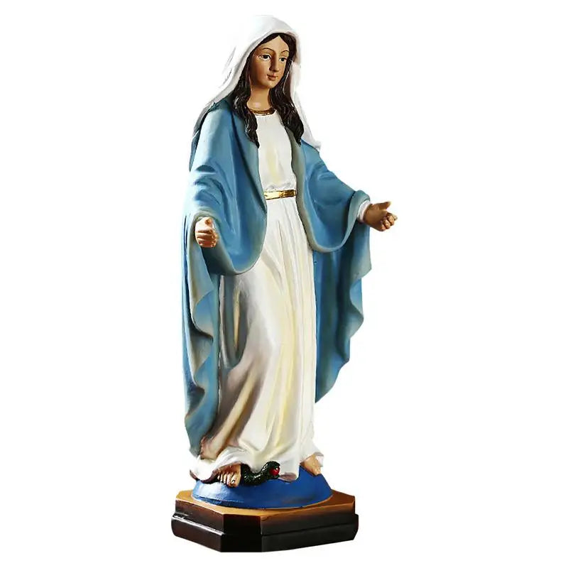 Our Lady Of Grace Statue 8.8 Virgin Mary Statue Polyresin Craft Statue Catholic Religious Sculpture For Indoor Decor